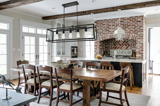 Black Finish 5-Light Pendant