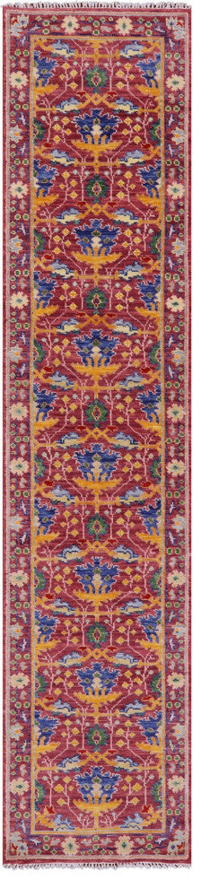 Turkish Oushak Hand Knotted Wool Runner Rug 2' 8" X 12' 6" - Q15907