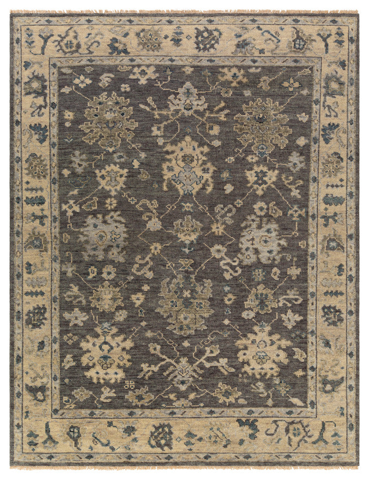 Surya Biscayne BSY-2307 Traditional Area Rug, 9' x 13' Rectangle