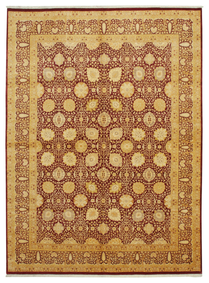 Rug N Carpet - Handmade Oriental 9' 0" x 12' 5" Oversize Oushak Area Rug