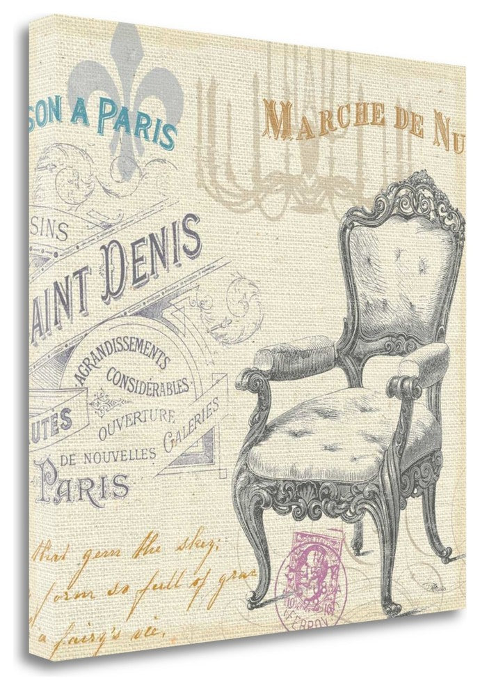 "Victorian VIntage IV" By Pela Studio, Giclee Print on Gallery Wrap Canvas