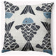 26x26" Big Fish Nautical Decorative Indoor Pillow, Dusty Smoke