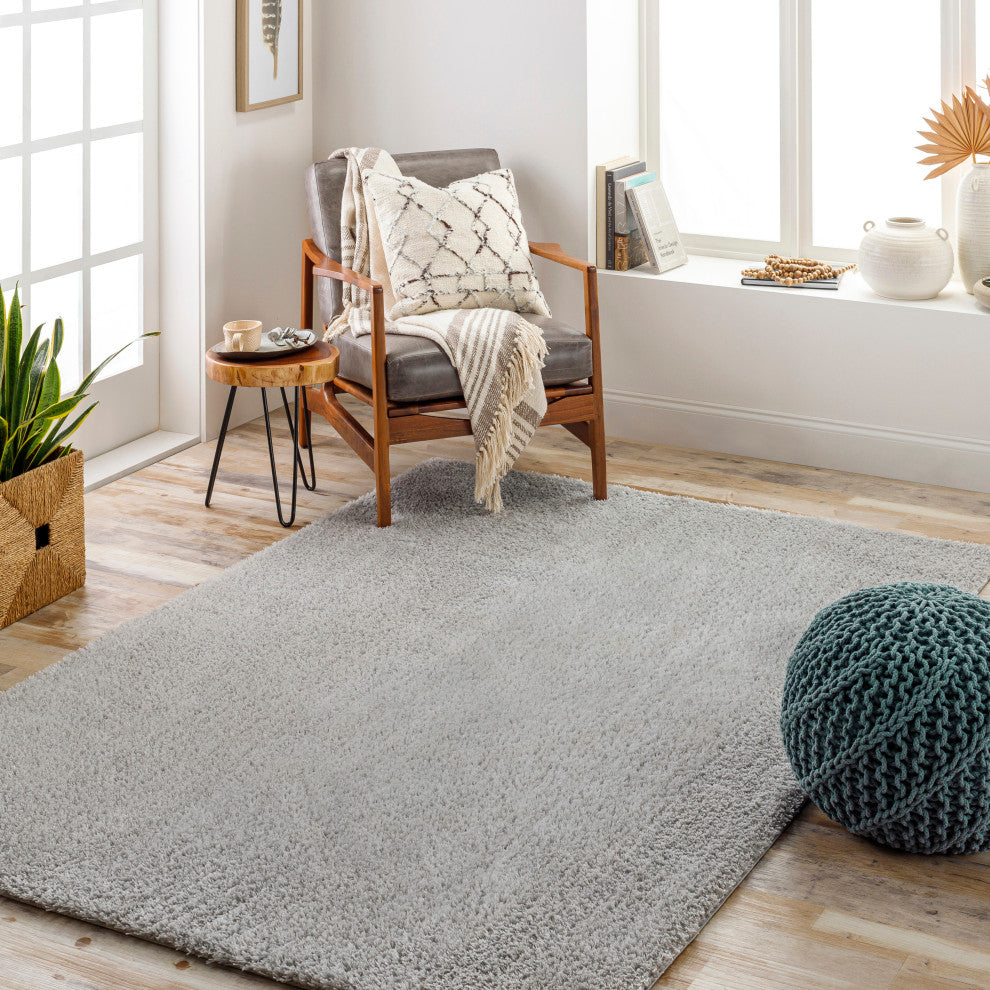 Cloudy shag CDG-2303 Gray Machine Woven 7'10" x 10' Rug