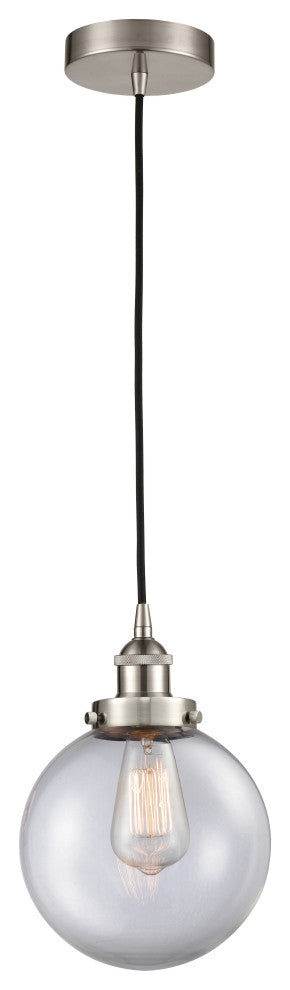 Innovations 616-1PH-SN-G202-8-LED 1-Light Mini Pendant, Brushed Satin Nickel