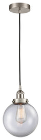Innovations 616-1PH-SN-G202-8-LED 1-Light Mini Pendant, Brushed Satin Nickel