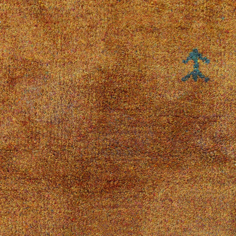 HAND KNOTTED LOOM SILK ECO-FRIENDLY AREA RUGS -6'x9',Rectangle,Gold,Contemporary