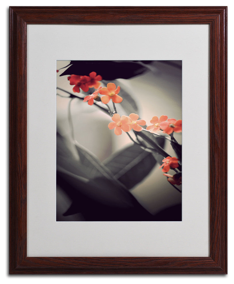 'Soft Grey 1' Matted Framed Canvas Art by Philippe Sainte-Laudy