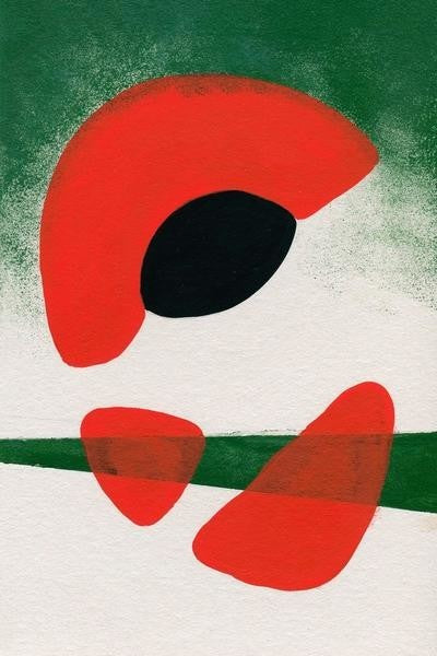 "Two Steps" Painting Print on Wrapped Canvas, 24"x36"