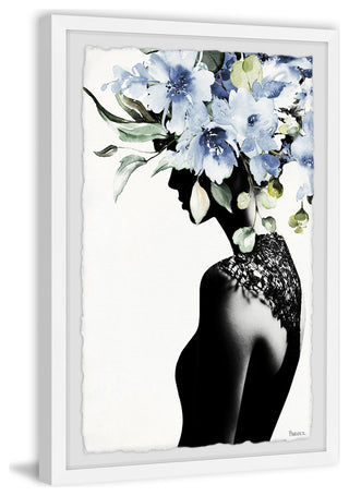 "Midnight Bloom" Framed Painting Print, 8"x12"