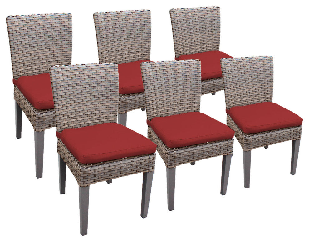6 Oasis Armless Dining Chairs