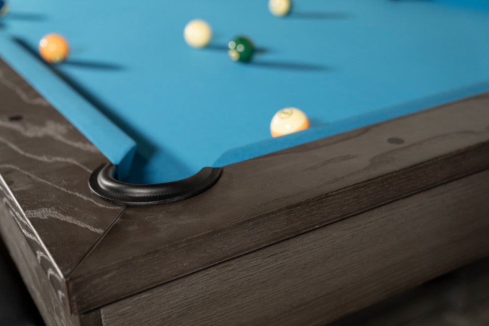 Nora 8' Slate Pool Table, Charcoal