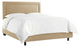 Ana Twin Upholsterd Border Bed, Zuma Linen