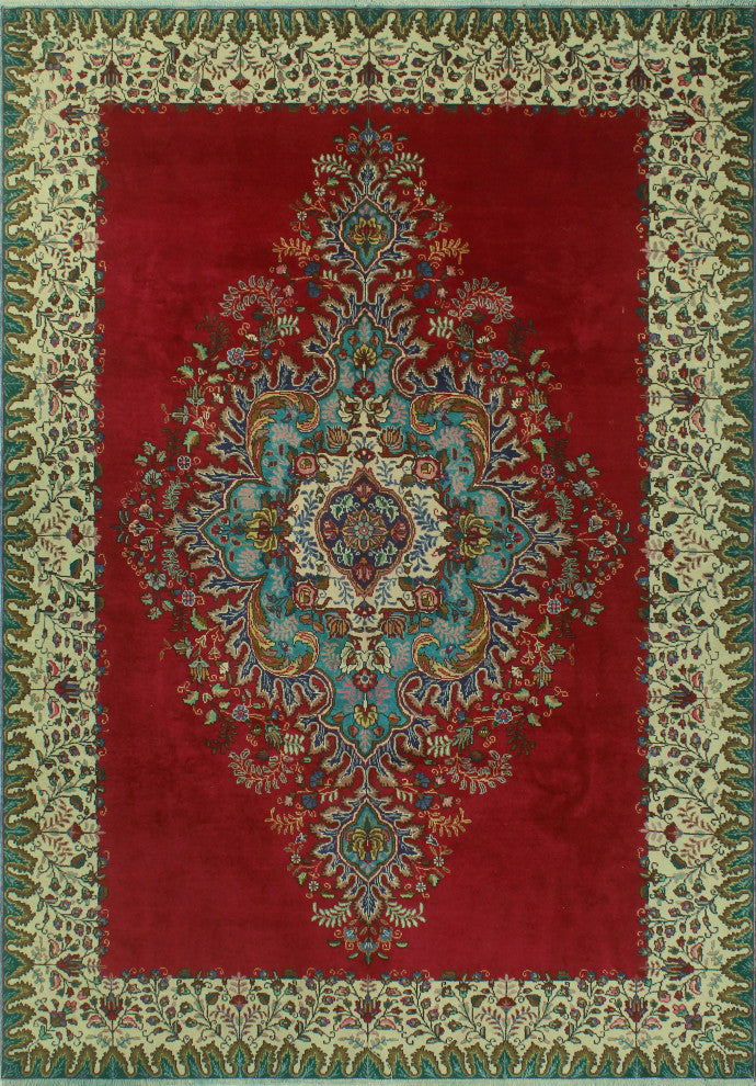 Fine Vintage Distressed Gayla Red Rug