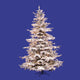 6.5' X 50" Flocked Sierra Fir Tree 943T