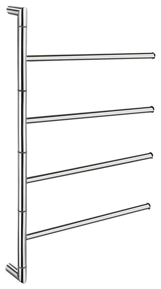 Outline Lite Towel Bar 4 Swivel Arms Stainless Steel Polished
