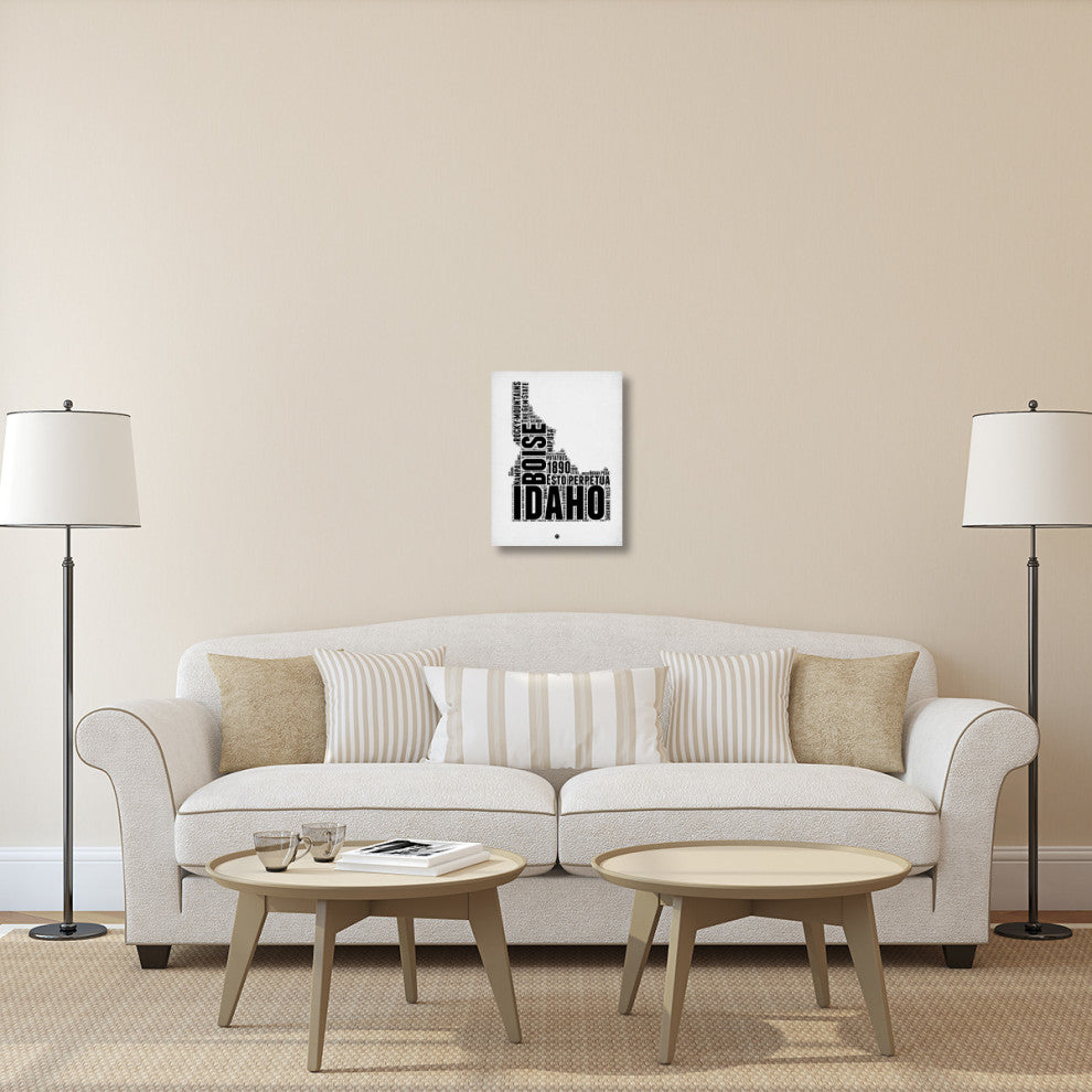 "Idaho Word Cloud 2" Fine Art Print