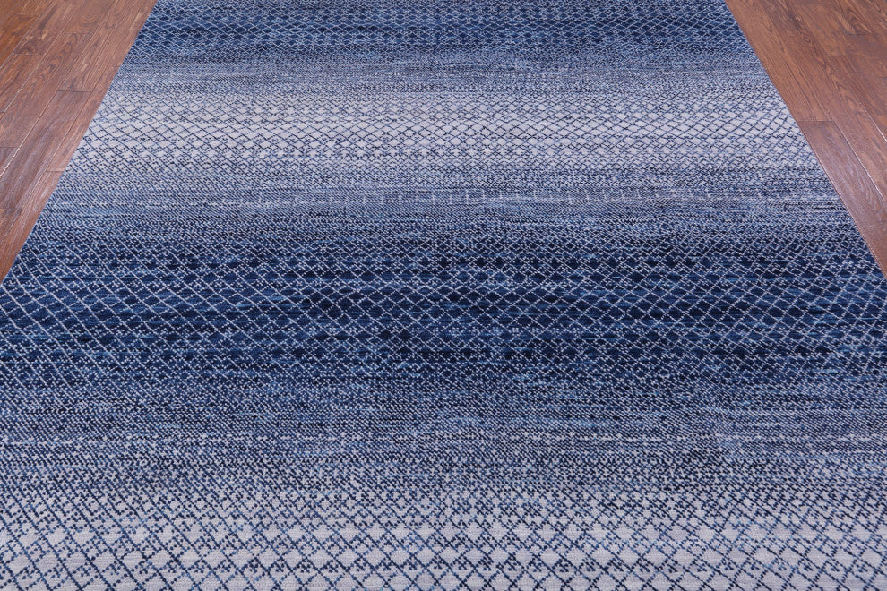 8' 2" X 10' 0" Savannah Grass Handmade Wool Rug - Q13197