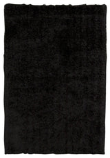 Oyster Contemporary Area Rug, Black, 5'x7'6"