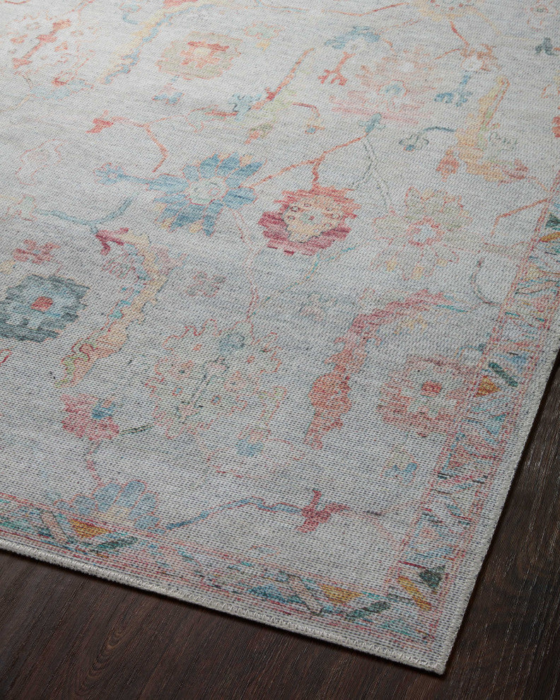 Loloi II Elysium Pebble / Multi 7'-10" x 7'-10" Round Area Rug