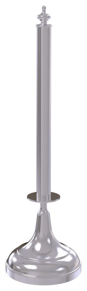 Traditional Counter Top Kitchen Paper Towel Holder, Satin Chrome