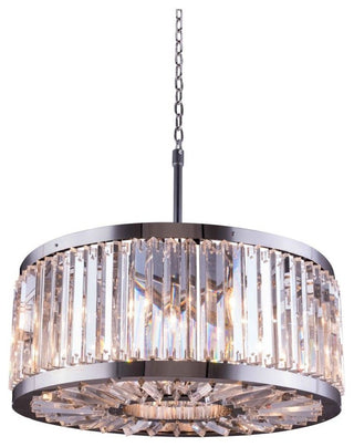 1203 Chelsea Collection Pendent Lamp, Clear, Mocha Brown