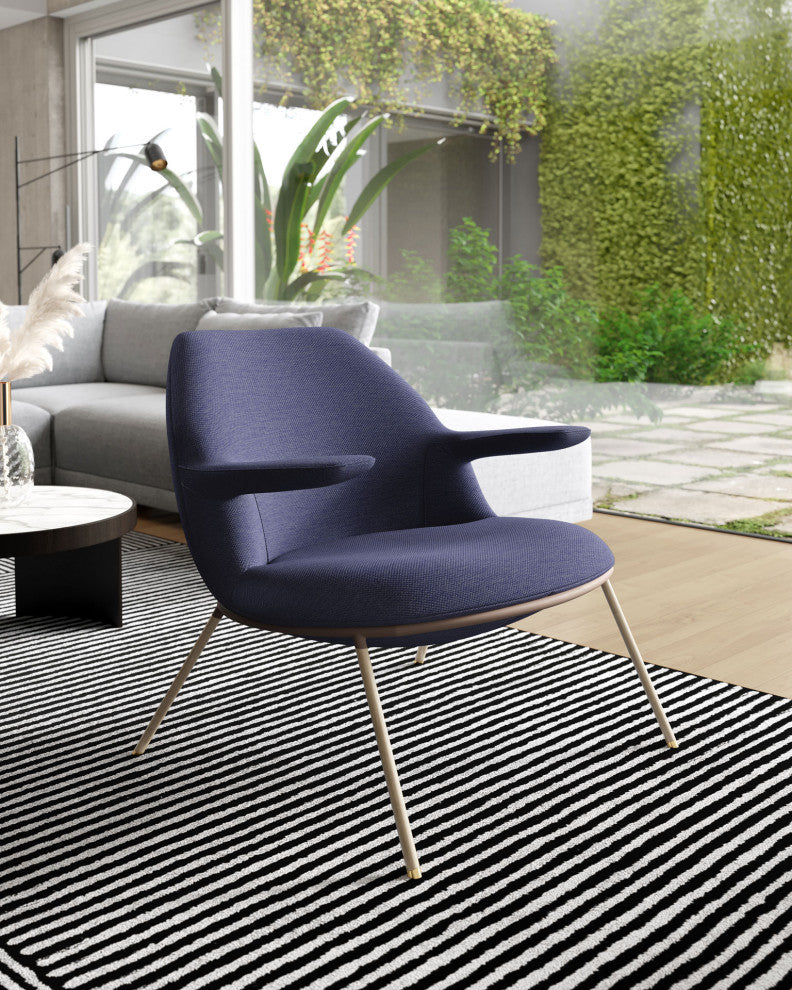 Gifford Lounge Chair Medieval Blue Fabric