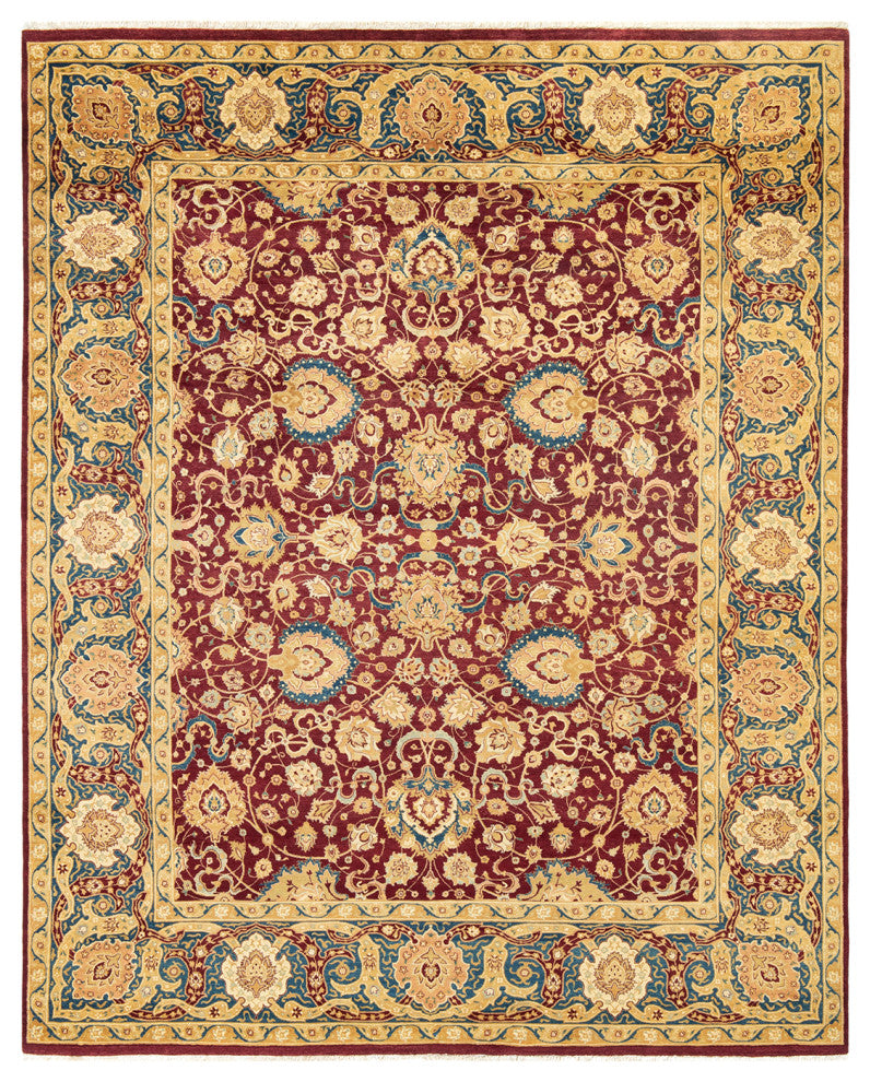 Zuri, One-of-a-Kind Hand-Knotted Area Rug Red, 8'1"x10'0"