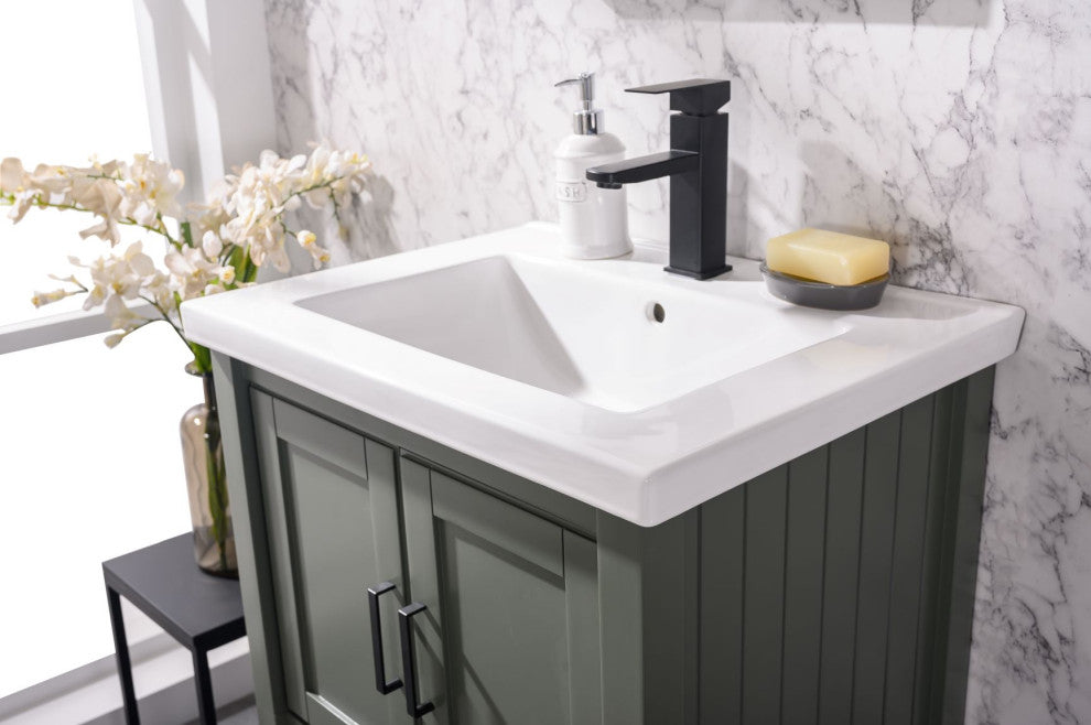 24" Kd Pewter Green Sink Vanity