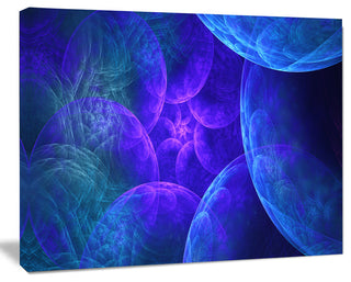 Biblical Sky with Blue Clouds, Abstract Wall Art Canvas, 20x12