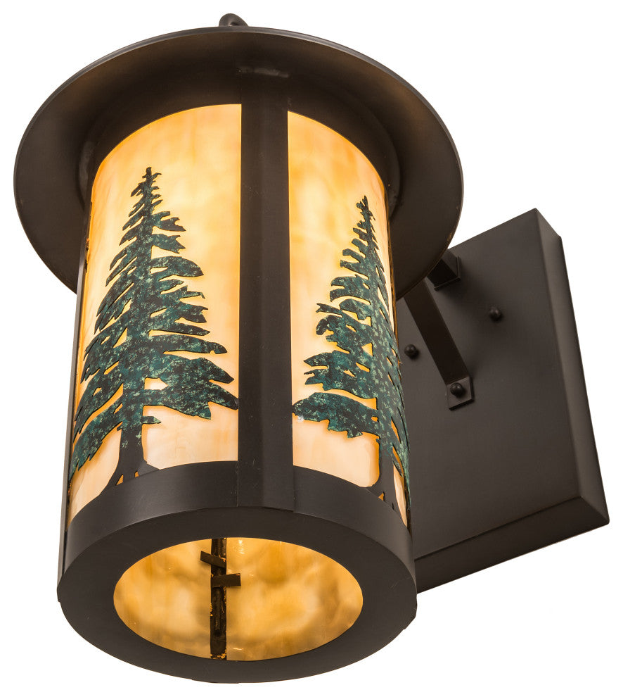 10 Wide Fulton Tall Pines Hanging Wall Sconce