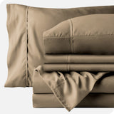 Bare Home 6-Piece Microfiber Sheet Set, Taupe, California King