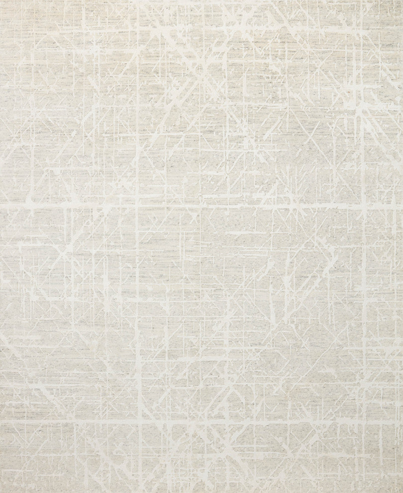 Loloi Atlas Bone / Silver 18" x 18" Swatch Area Rug
