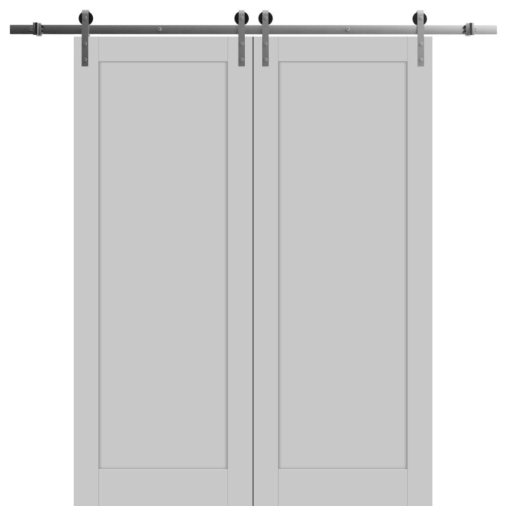 Double Barn Door 36 x 96 | Quadro 4111 Matte Grey | 13FT