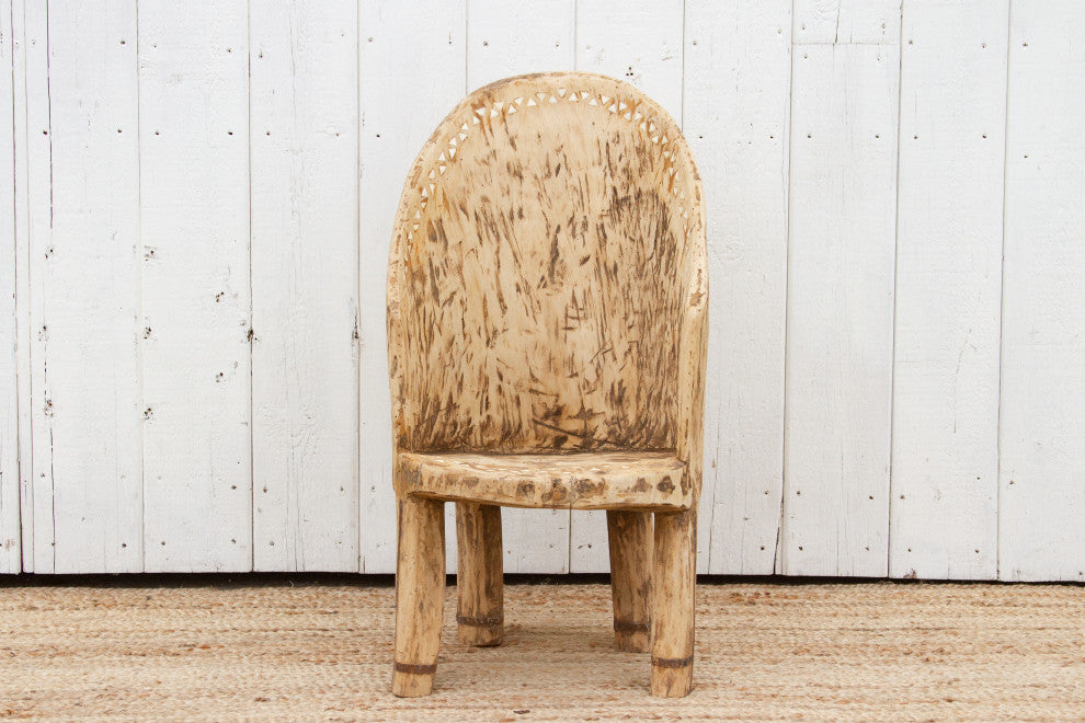 Tribal Bleached Wood Naga Chair