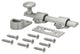 Nuk3y Heavy Duty Solid Brass Dutch Door Surface Bolt 4 inch, Satin Nickel