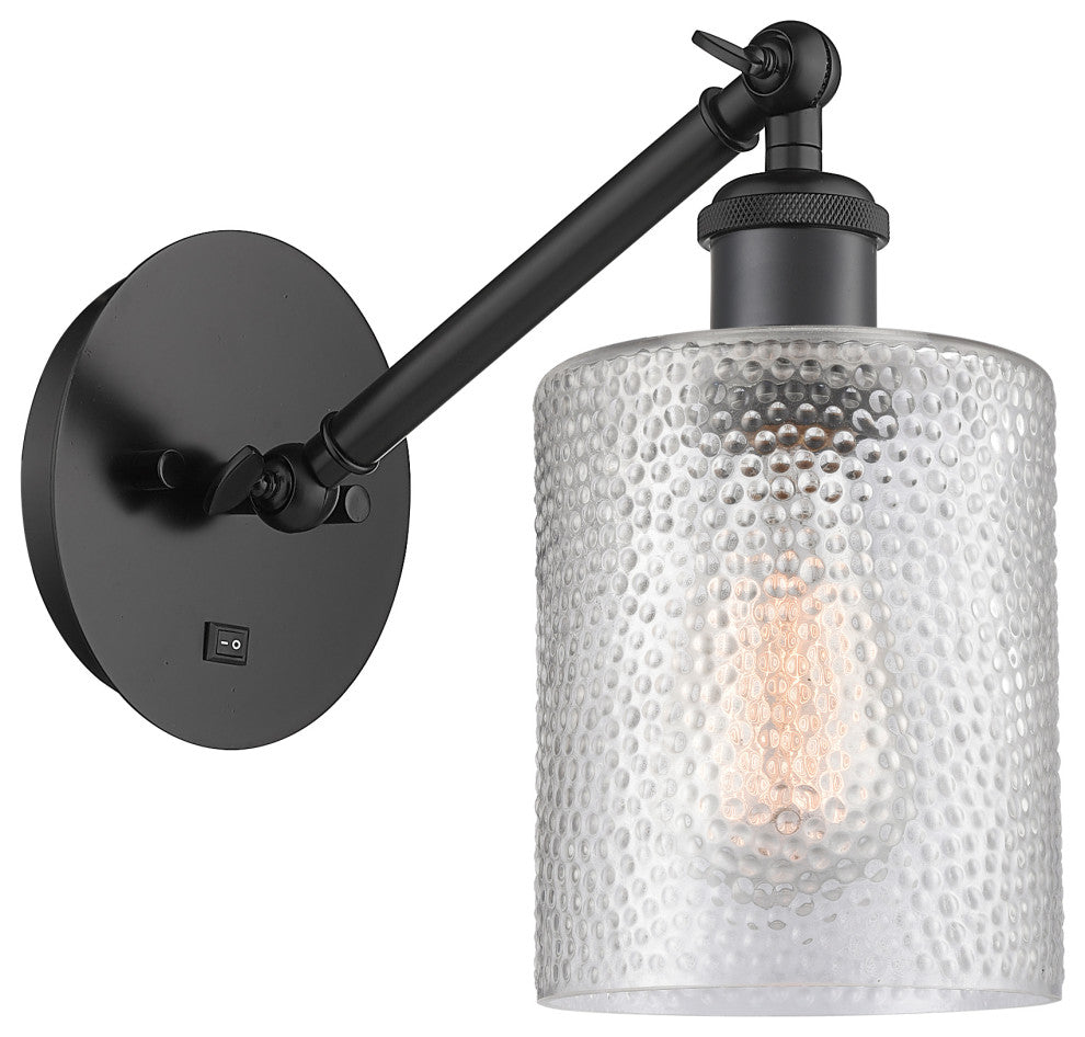 Innovations 317-1W-BK-G112-LED 1-Light Sconce, Matte Black