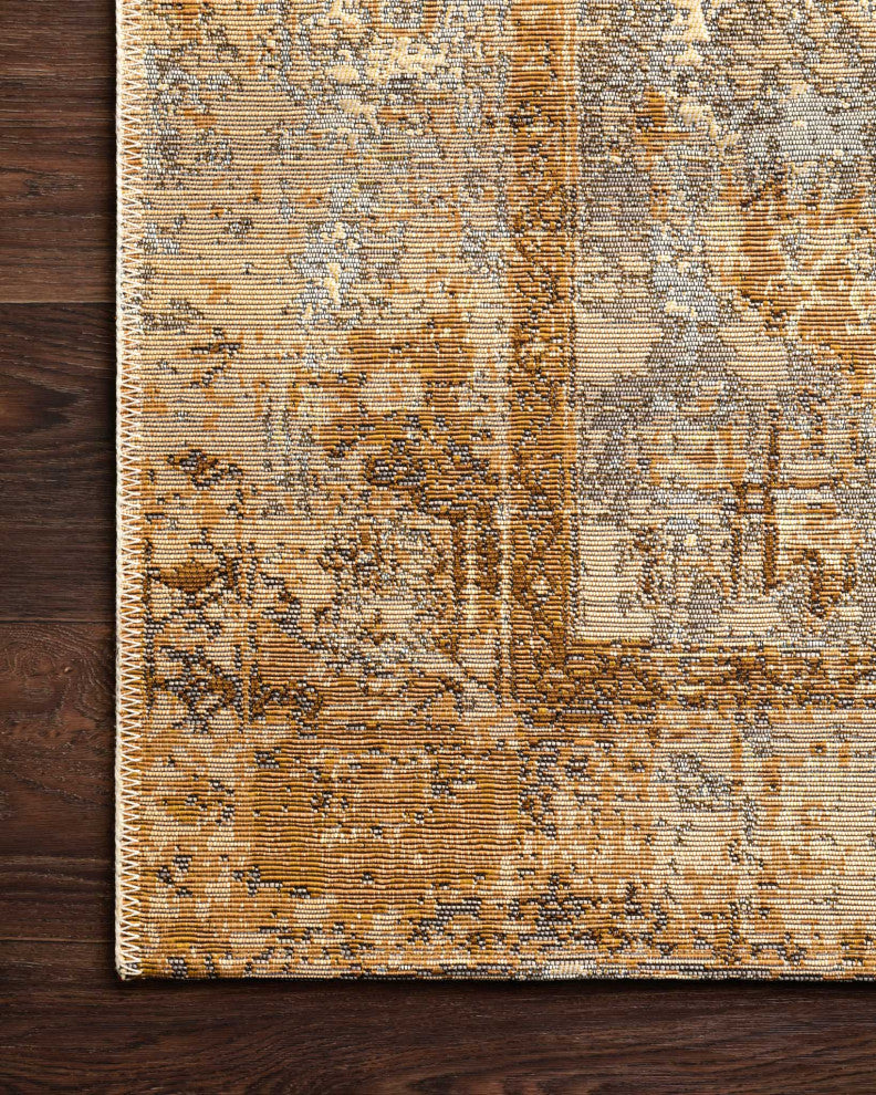 Mika In/out Area Rug by Loloi, Ant. Ivory / Copper, 5'3"x7'8"