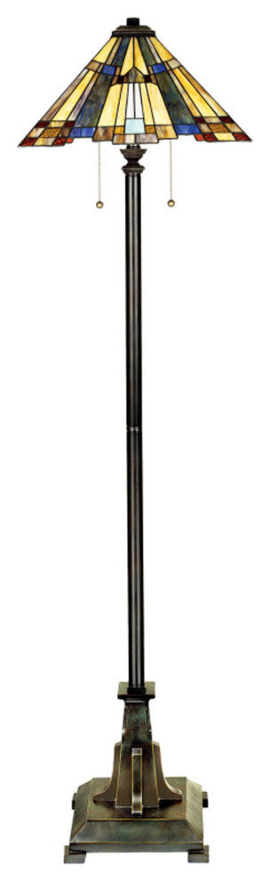 Inglenook 2-Light Floor Lamp, Valiant Bronze