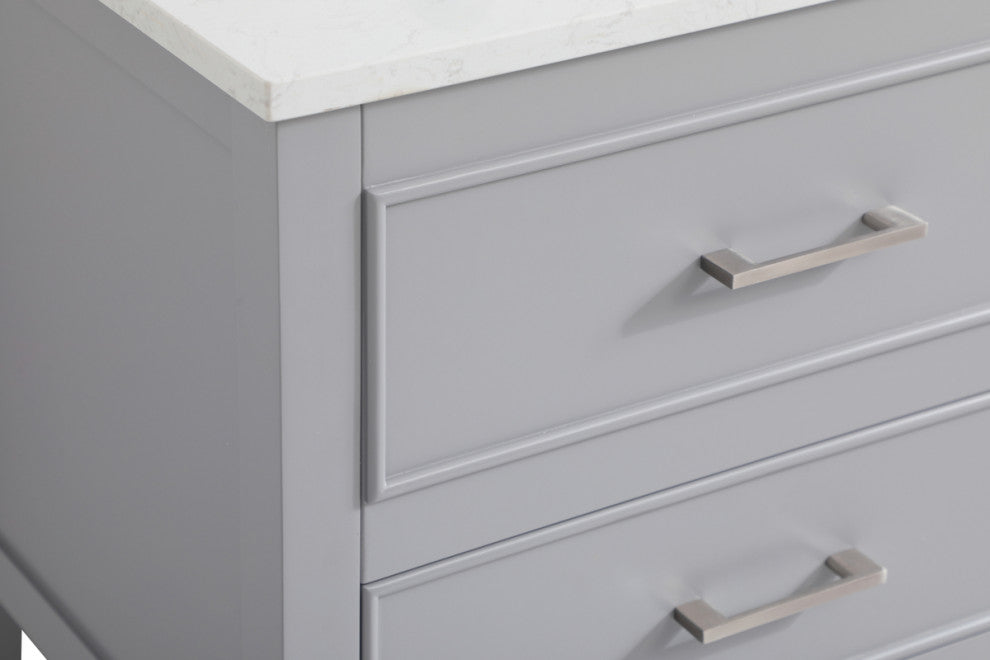 Home Living 24" Single Bathroom Vanity, Gray