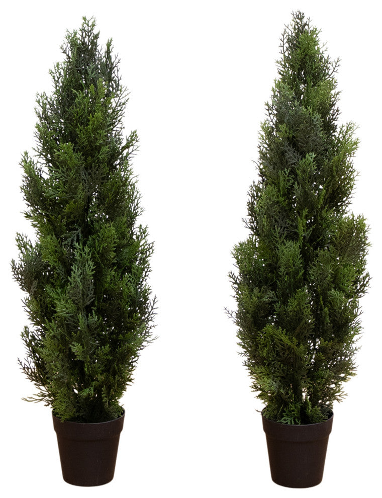 Product shot on a clean white background displaying the set of two trees in full view.