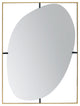 Gewnee 30x1x40" Poppy Mirror with Gold Metal Frame