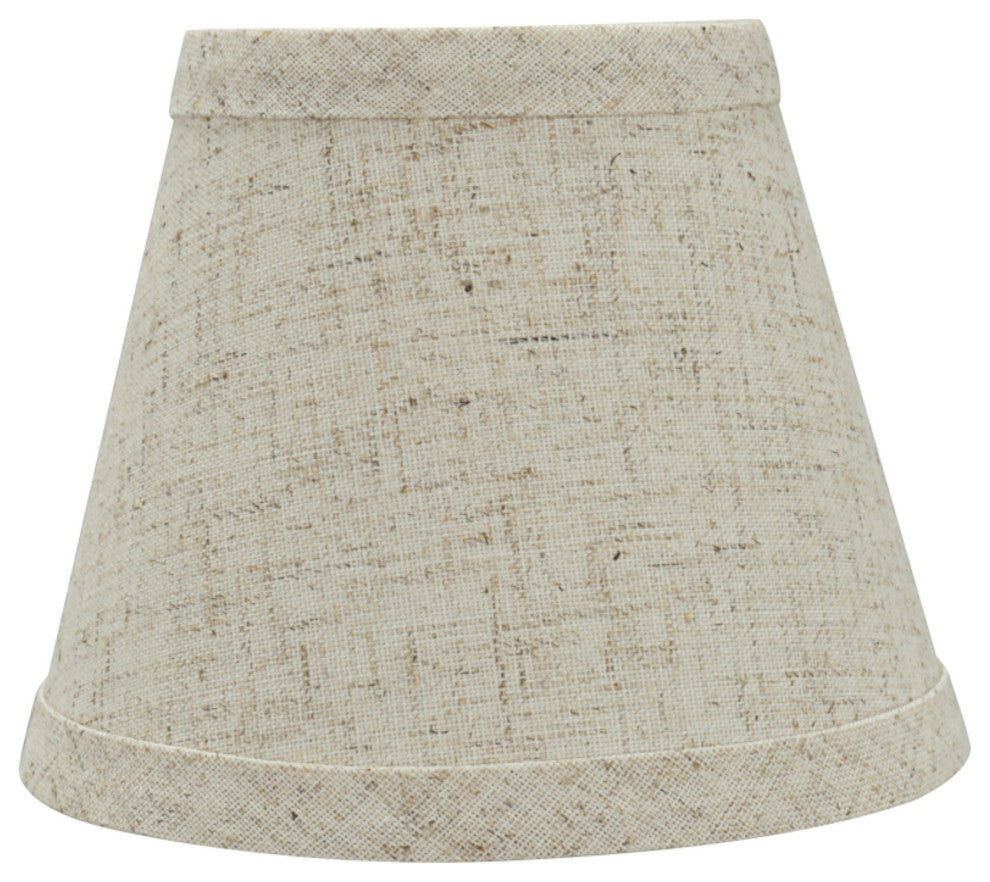Aspen Creative 32063-6 Hardback Empire Clip-On Lamp Shade Beige 3" x 5" x 4"