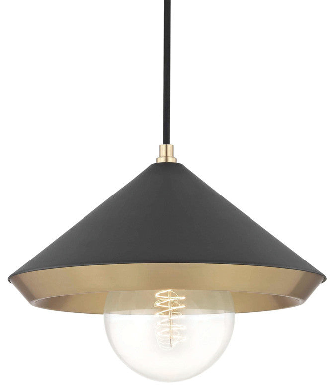 Mitzi Marnie One Light Pendant H139701L-AGB/BK