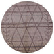 Ahgly Company Indoor Round Mid-Century Modern Area Rugs, 6' Round