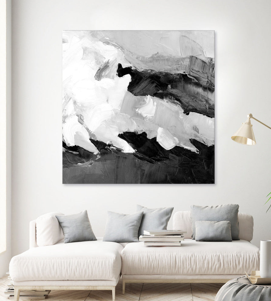 Meadow Vally Fire V2 - 54 x 54 by Julie Devine
