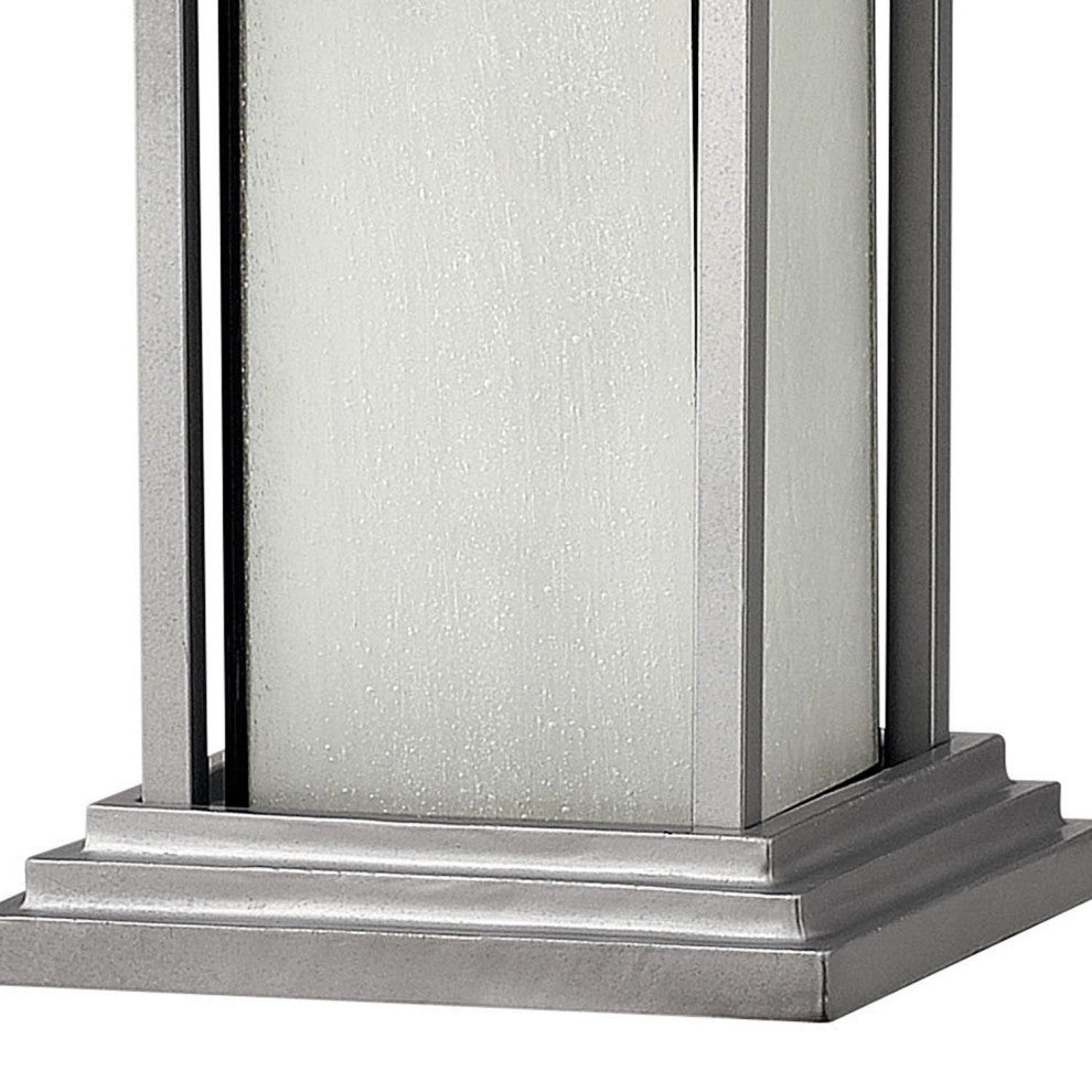 Hinkley Harbor Large Pier Mount Lantern, Titanium