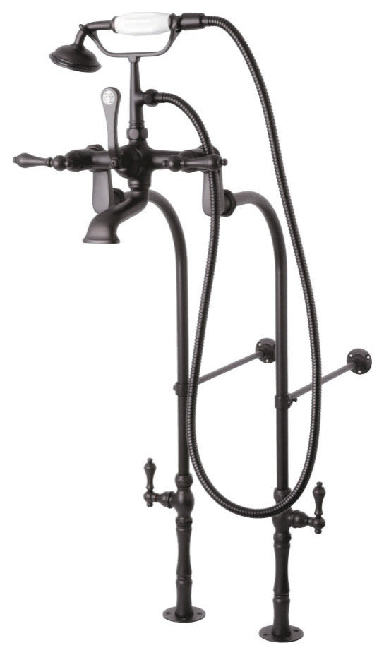 Kingston Brass CCK103T Vintage Floor Mounted Clawfoot Tub Filler - Oil Rubbed