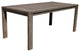 Benzara BM287762 Dining Table Burnt Brown Eucalyptus Wood Frame, Plank Top