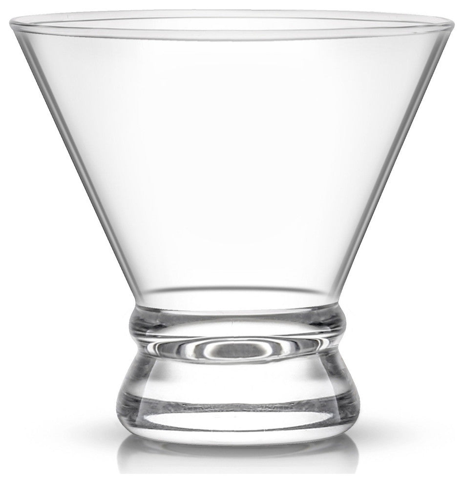 Afina Crystal Stemless Martini Glasses 8 oz, Set of 4