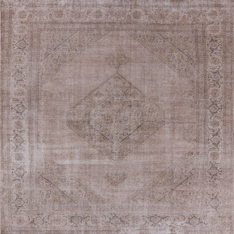 Ahgly Company Indoor Square Mid-Century Modern Area Rugs, 8' Square